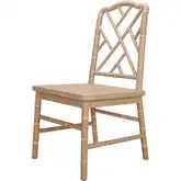 Islena Dining Chair in Brushed Sand Beige Finish Wood (Set of 2)